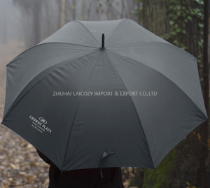 Guarda-chuva de 27 polegadas personalizado de boa qualidade para quarto grande tamanho único cor com logotipo do hotel