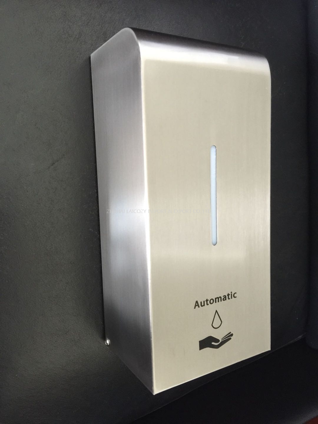 Dispensador de sabonete desinfetante para as mãos com sensor sem toque de aço inoxidável 1,5L