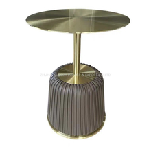 Mesa de Chá Luxo Moderno Titânio Ouro 304 Aço Inoxidável